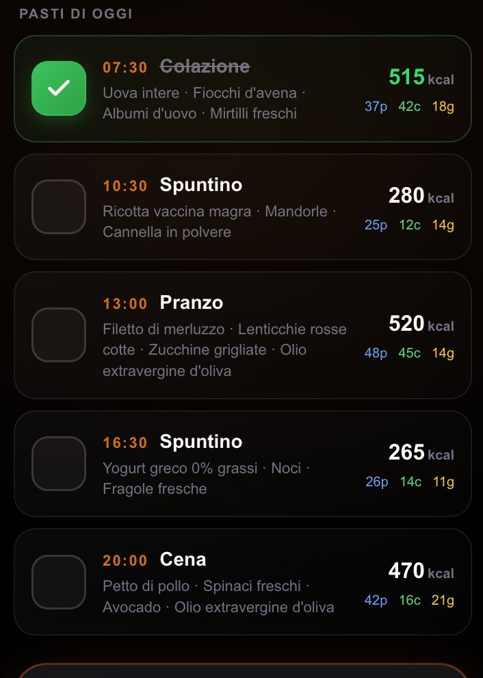 Mangia per il tuo obiettivo, senza diete impossibili